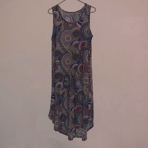 Multicolored designed dress